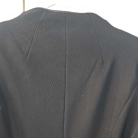Vintage Victor Costa Black White Sculptured Scalloped Wing Jacket Large - Picture 4 of 11